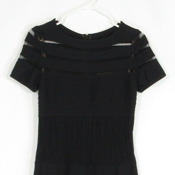 Black TADASHI SHOJI a-line dress XS - Picture 2 of 4